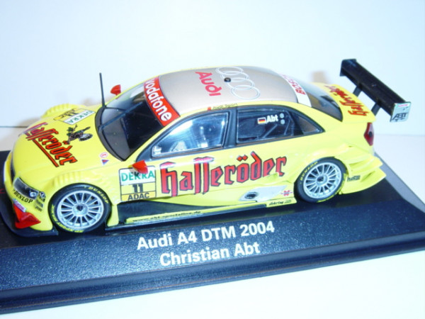 Audi A4 DTM 2004, gelb, Nr. 11, Christian Abt, Minichamps, 1:43, PC-Box Werbeschachtel