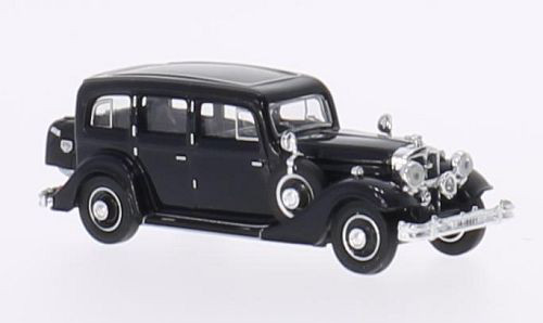 Horch 851 Pullmannlimousine (Modell 1934-1937, Baujahr 1935), schwarz, Ricko / Brekina, 1:87, PC-Box