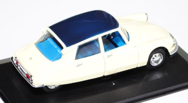 Citroen DS 19, Modell 1955-1968, elfenbein, Dach stahlblau, innen himmelblau, Türen zu öffnen, Bbura