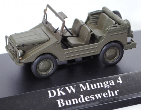 AUTO UNION-DKW MUNGA F91/4 1000 (Modell 1958-1968) Bundeswehr (offen), Starline, 1:43, PC-Box