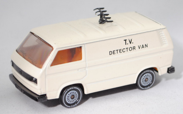 00600 GB VW Transporter (Typ T3, Mod. 1979-1982) Bundespost-Peilwagen, weiß, T.V. / DETECTOR VAN