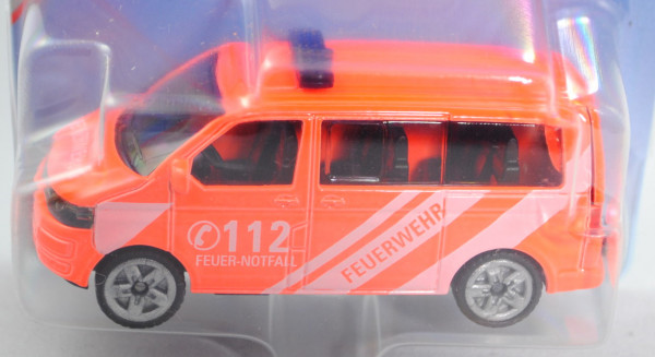 00011 VW T5 facelift Multivan (Typ 7H, 1. Facel., Mod. 09-15) Feuerwehr-Einsatzleitwagen, leuchtrot
