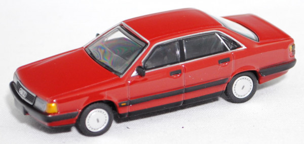 Audi 100 (3. Gen., C3, Typ 44, Facelift 1988, Modell 1988-1991), malvenrot, XCARTOYS, 1:64, mb