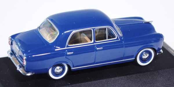 Peugeot 403 (Stufenhecklimousine, viertürig), Modell 1955-1958, Baujahr 1956, saphirblau, IXO MODELS
