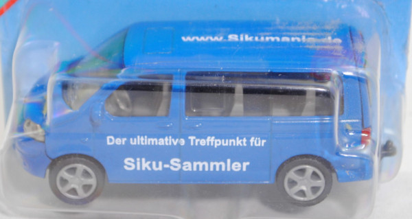 00000 Sikumania VW T5.1 Multivan (Modell 2003-2009), hell-signalblau, www.Sikumania.de, SIKU, P29a