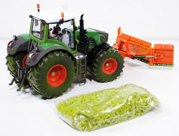 00403 Fendt 939 Vario ET Traktor (Mod. 10-15) mit Maisschiebeschild und Granulat, hell-grasgrün/hell