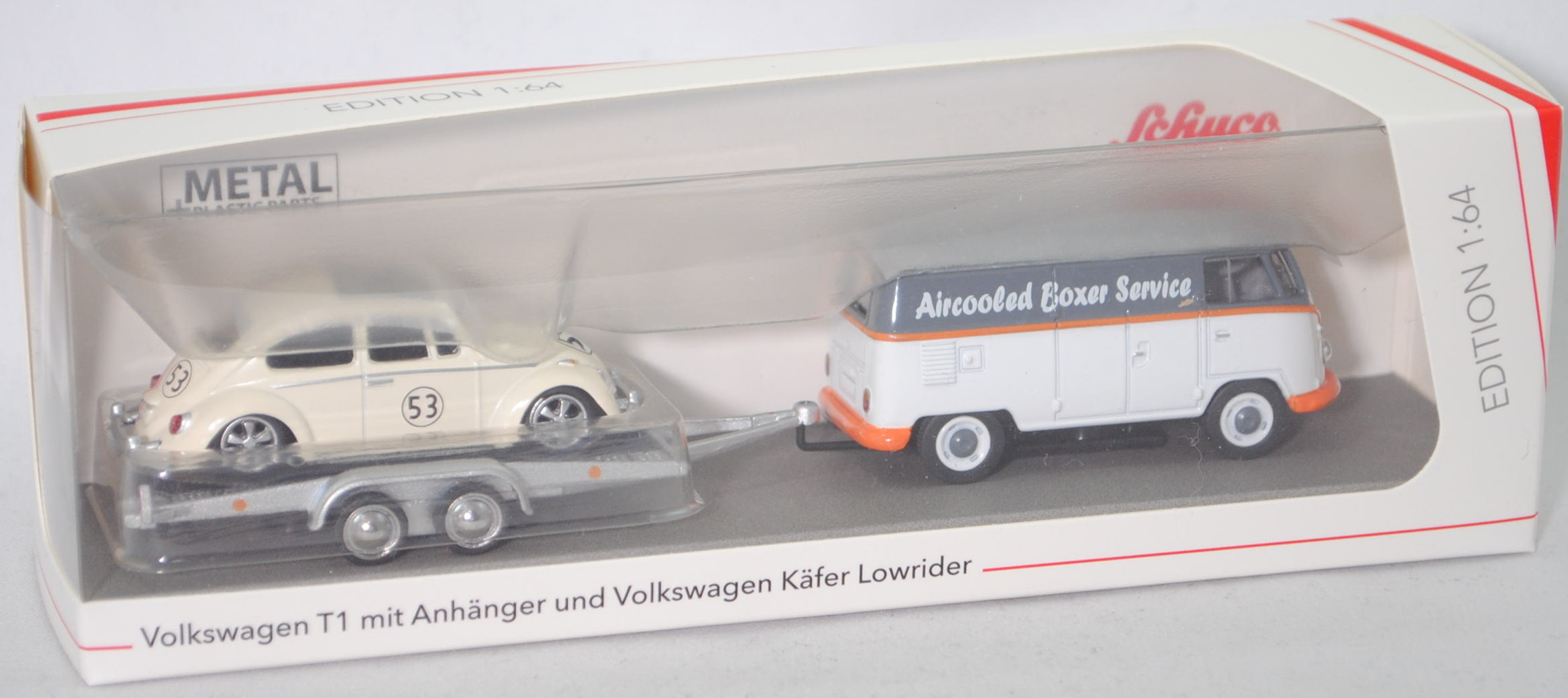 2-Achs Auto Anhänger, Schuco Edition 1:64, Schuco Edition