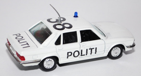 BMW 528i (Typ E28) POLITI Dänemark(DK), Modell 1981-1984, reinweiß, POLITI / 38, Türen + Heckklappe