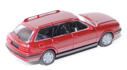 Audi 80 Avant (B4, Typ 8C), Modell 1992-1995, purpurrotmetallic, Rietze, 1:87, mb