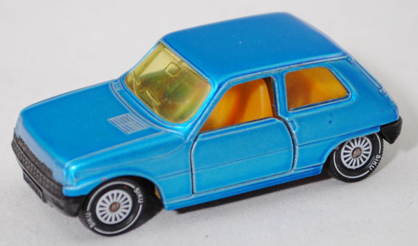 00000 Renault 5 TS (Modell 1975-1979), d.-himmelblaumet., W-Germ nicht auf dem Kopf, SIKU, 1:54