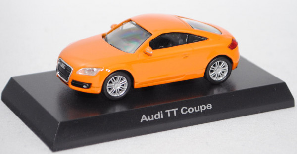 Audi TT Coupé (Typ 8J, Modell 2006-2014), glutorange, Kyosho, 1:64, Haubenverpackung