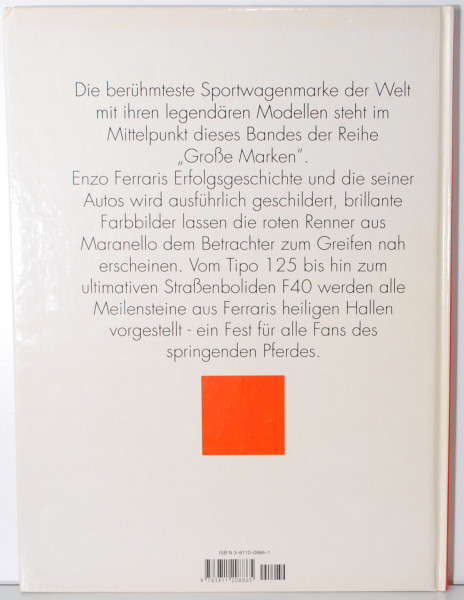GROSSE MARKEN FERRARI, Godfrey Eaton, mit Vorwort von Jody Scheckter, HEEL Verlag GmbH, Erscheinungs