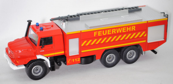 00002 MB Zetros (Mod. 08-) Rosenbauer BUFFALO 6100/750/250 FLF Feuerwehr, rot, Blinker gedruckt, L17
