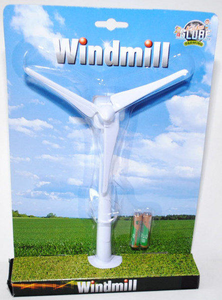 Windkraftrad für Siku, incl. 2 Batterien, Kids GLOBE FARMING, 1:87, mb