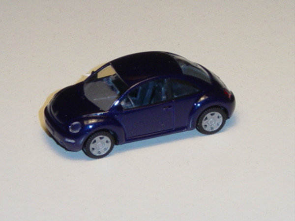 VW New Beetle, dunkelblaumetallic, Wiking, 1:87, mb