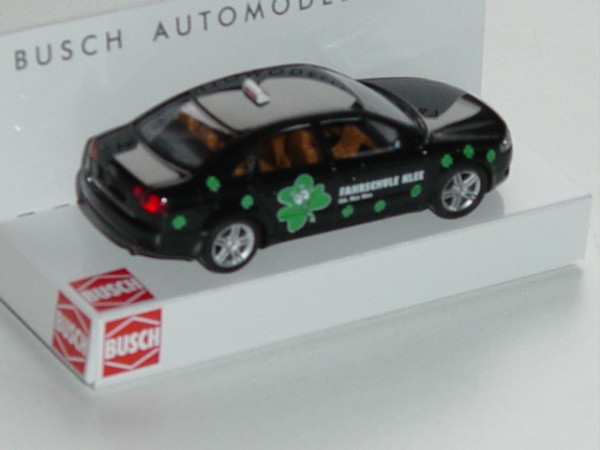 Audi A4, Mj. 2004, schwarz, FAHRSCHULE KLEE, Busch, 1:87, mb