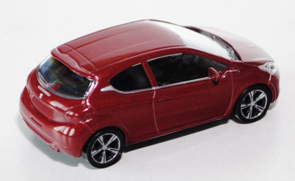 Peugeot 208, Modell 2012-, braunrotmetallic, 1:59, Norev SHOWROOM, mb