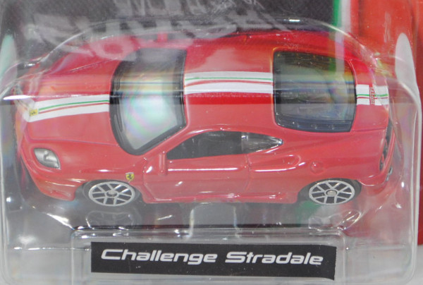 Ferrari 360 Challenge Stradale (Modell 2003-2005), rosso corsa, Bburago FERRARI RACE & PLAY, Blister