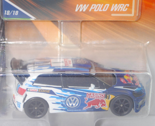VW Polo R WRC (Mod. 13-) (Nr. 264 D), weiß/blau, Rallye Monte Carlo 2015, Fahrer: Ogier/Ingrassia