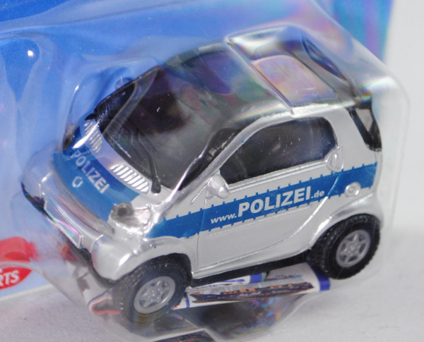 00001 smart fortwo coupé passion (Typ C 450, 2nd gen., Baumuster 450.343, Mod. 03-07) Polizei, weißa