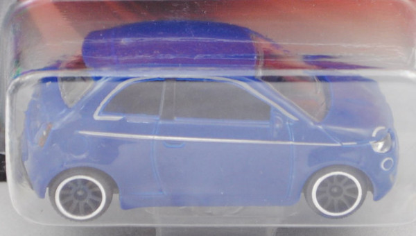 Neuer FIAT 500e Icon (2. Gen., Typ FA1, Modell 20-22) (Nr. 286E), d.-enzianblau, majorette, 1:55, mb