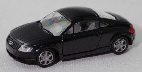 Audi TT Coupé 1.8 T quattro (8N, Mod. 98-00), schwarz, ohne Heckspoiler, Rietze, 1:87, Werbebox