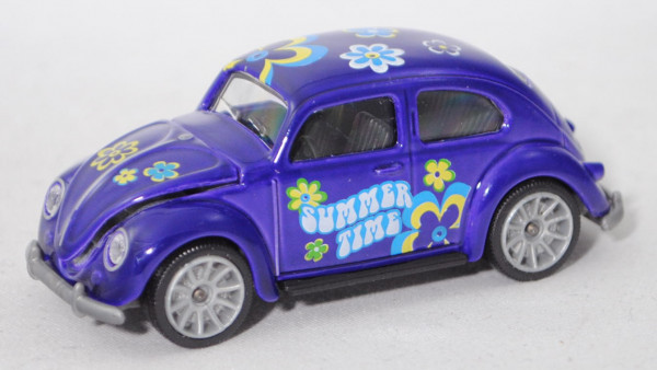 VW Beetle / Käfer Standardlimousine (Typ 11, Mod. 53-57) Summertime, violett, majorette, 1:64, mb