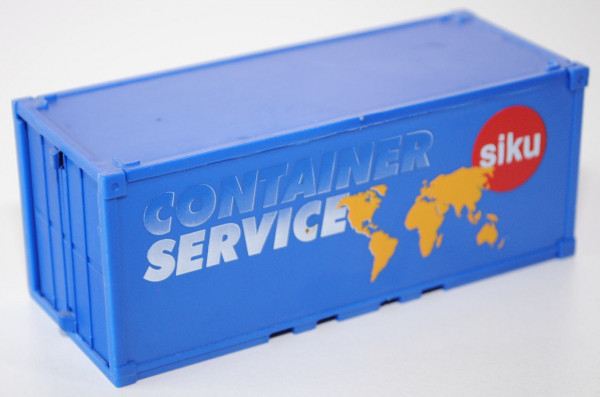 1 signalblauer Container für 3122 / 3424 / 3725 Druck CONTAINER / SERVICE / siku