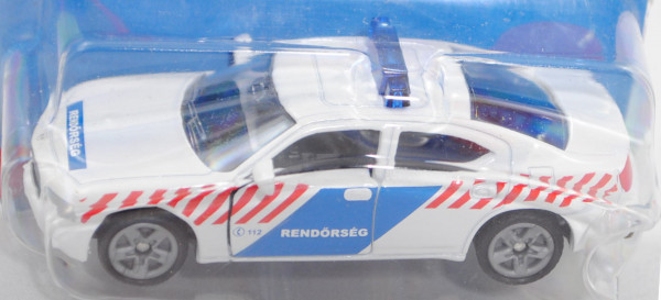 06401 HU Dodge Charger SXT 3.5L V6 (6. Gen., Typ LX, Mod. 05-10) Police Car, weiß, RENDÖRSÉG, P29e