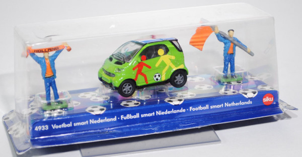 00000 Fussball-smart fortwo coupé passion-Niederlande (Mod. 03-07), gelbgrün, mit 2 Figuren, P30