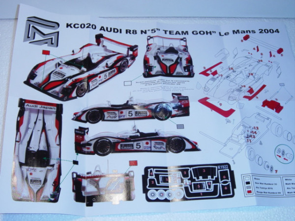 Audi R8, Le Mans 2004, Ara/Capello/Kristensen, Nr. 5, Team Goh, Provence Miniatures, 1:43, mb