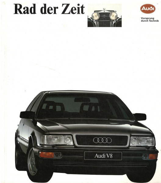Rad der Zeit 1989, Inhalt: Unternehmensdoktmentation der Audi AG, Audi AG, Stand: 01/89, 198 Seiten