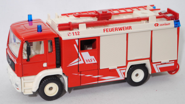00001 HLF 20 auf Fahrgestell MAN TGA 18.460 M Feuerwehr, rot/weiß, Riffelung bis 4,5 mm vom Ende