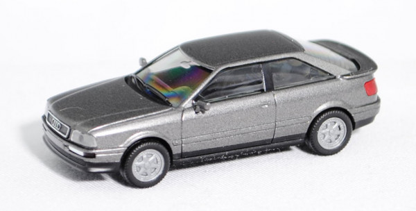 Audi Coupé 2.8 E quattro (B3 Facel., Typ 89 8B, Mod. 91-96), graumet. (titan met.), Herpa, 1:87, mb