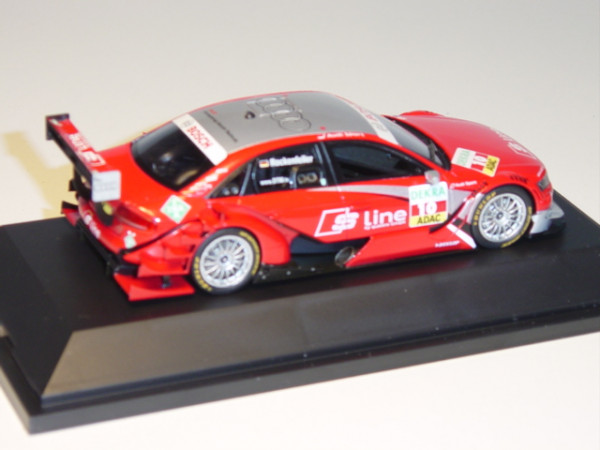 Audi A4 DTM 2010, rot, Mike Rockenfeller, Nr. 10, S line, Spark, 1:43, Werbeschachtel