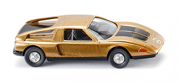 Mercedes-Benz C 111 (Typ C 111-II, Präsentation: Automobil Salon Genf 1970) , gold, Wiking, 1:87, mb