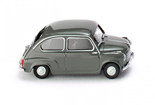 NSU Fiat Jagst 600 (Modell 1956-1963), grau, innen braun, Wiking, 1:87, mb (EAN 4006190099981)