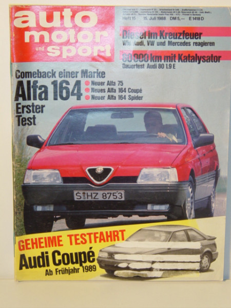 auto motor und sport, Heft 15, 15. Juli 1988