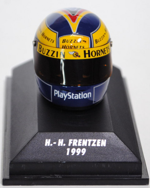 Arai Helm / Helmet Heinz-Harald Frentzen (3. Platz) auf Jordan 199, Nr. 8, Team Benson and Hedges Jo