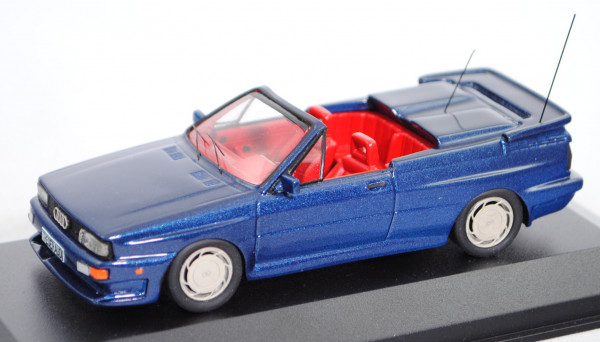 TreserAudi quattro roadster (B2, Facelift 2, Typ 85Q, Mod. 85-89), blaumet, (vgl. nautic met.), 1:43