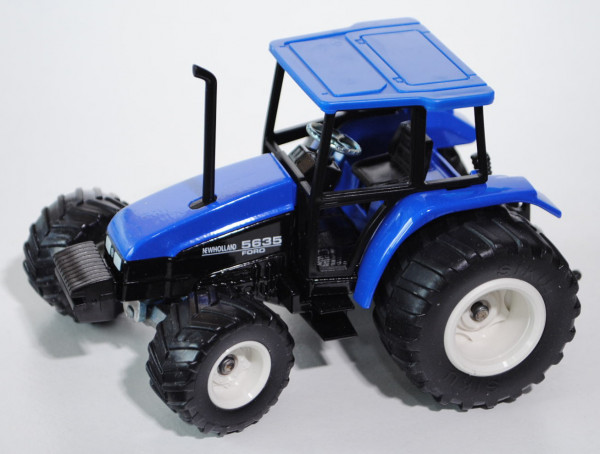 99900 Traktor New Holland 5635 / Ford, ultramarinblau, mit Terrareifen