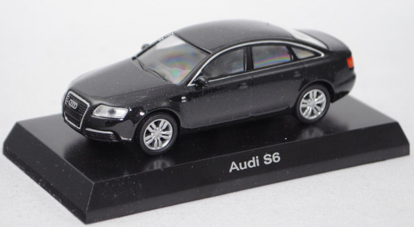 Audi S6 (C6, Typ 4F, Mod. 06-11), phantomschwarz, Kyosho, 1:64, Haubenbox (Blister gebrochen)