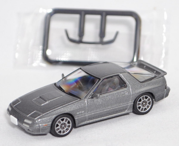 Mazda SAVANNA RX-7 GT-X (2. Gen., Facelift, Mod. 1989-1991), d.-basaltgraumet., TOMYTEC, 1:64, mb