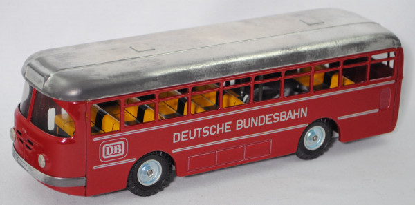 Büssing Trambus (Modell 1959), rubinrot, DB-Logo DEUTSCHE BUNDESBAHN, CKO Kellermann, 1:50, mb