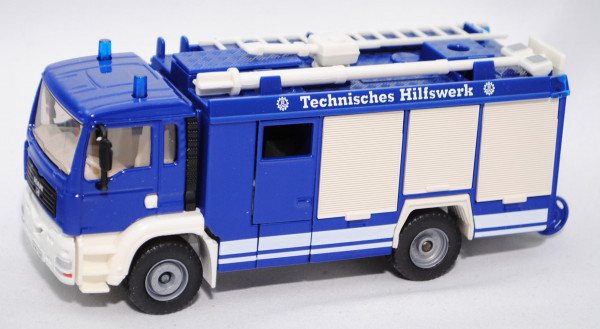 00404 HLF 20 auf Fahrgestell MAN TGA Feuerwehr, blau/weiß, THW / Technisches Hilfswerk, 1. Ausf., m-