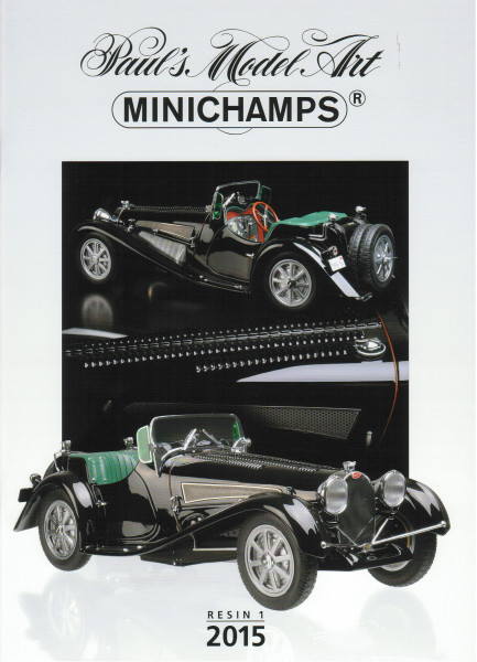 Minichamps Katalog Edition 1 2015 mit 132 Seiten DIN A4, und Katalog Resine 1 2015 mit 40 Seiten, Mi