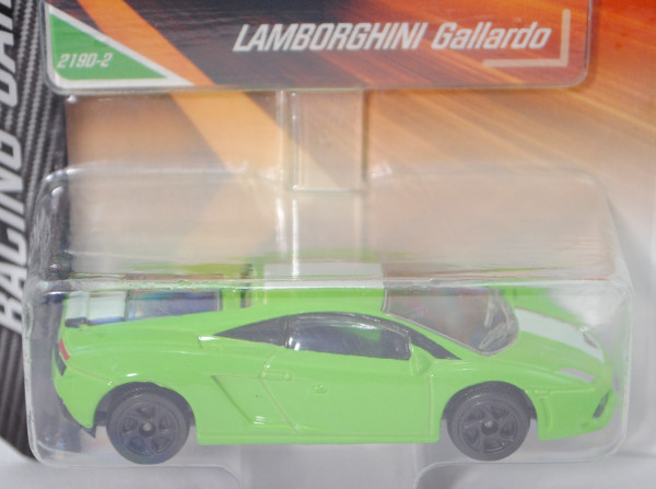 Lamborghini Gallardo LP 560-4 (Mod. 08-12) (Nr. 219 D), grün/weiß, Nr. 219D-2, majorette, ca. 1:61