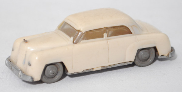 00002 Mercedes-Benz 180 (W 120 B I, Mod. 1953-1957), hellelfenbein, .t Schlepploch, RV 1, beschädigt