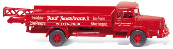 Krupp Titan Pritschen-LKW, Modell 1950, rot, Paul Rosenkranz A.G. / WITTEN-RUHR, Wiking, 1:87, mb