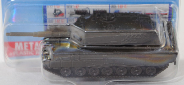 00001 Kampfpanzer Leopard 2A6 (Mod. 01-), grauoliv, Bpr. mit Adresse + Chargennummer, SIKU, P29e